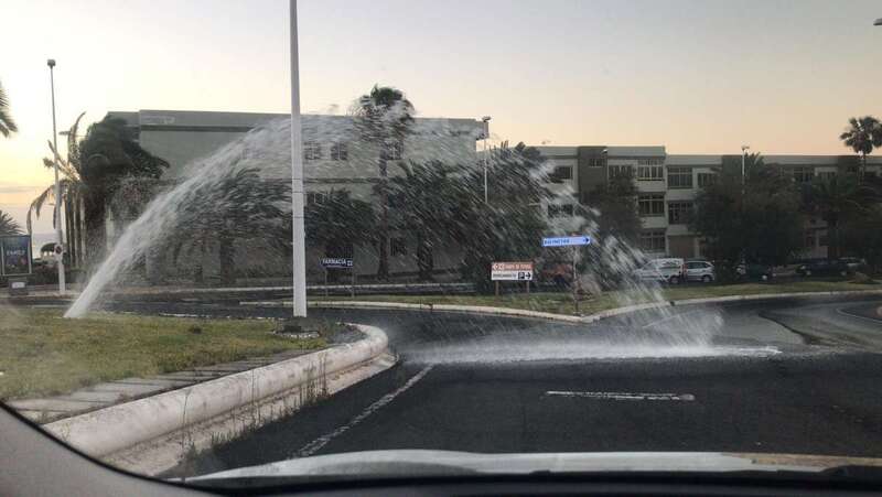 Imagen de chorro de agua (Foto TA)